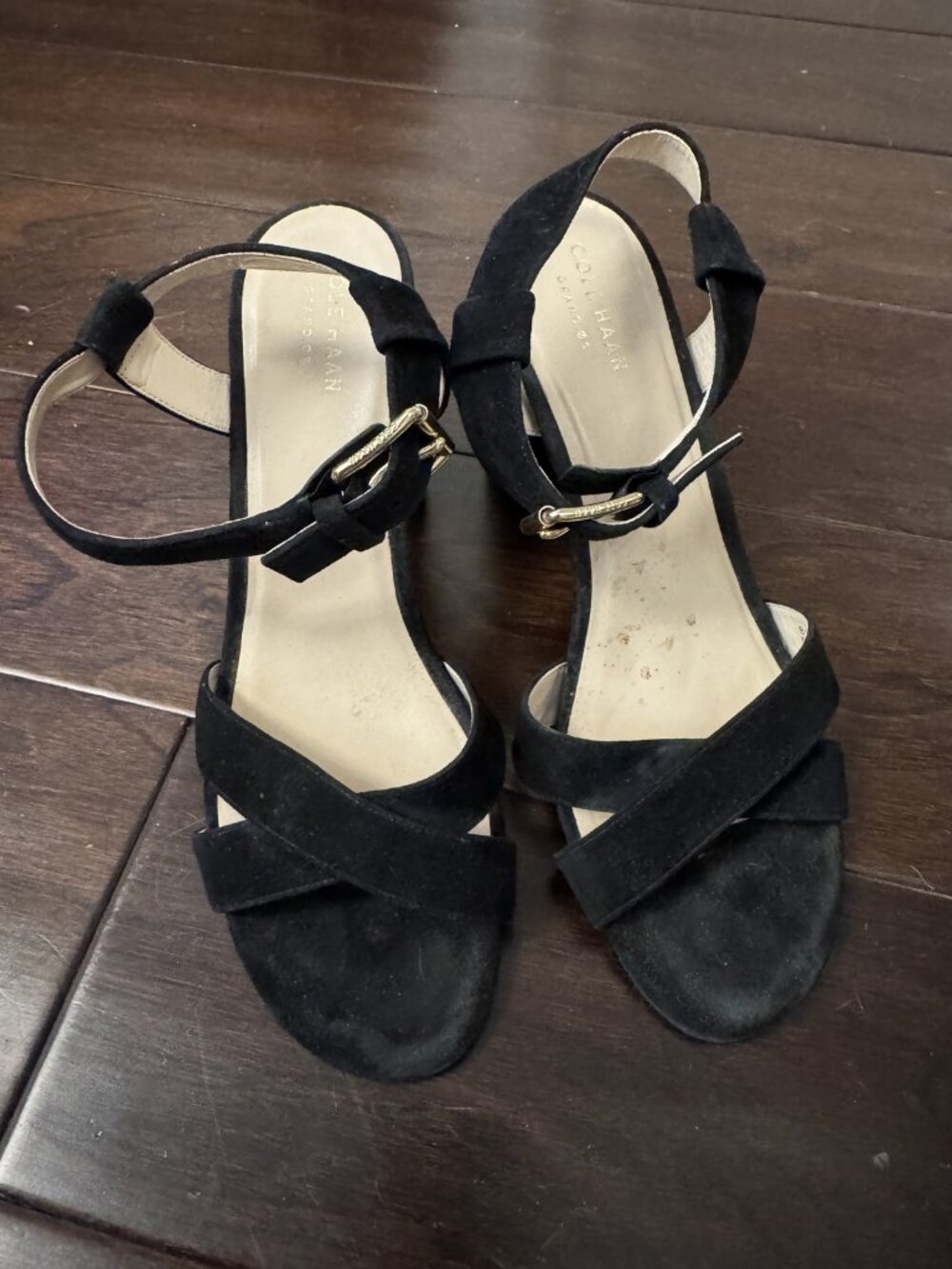Cole Haan Size 8 Strappy Slingback Sandals with Buckle Detail
